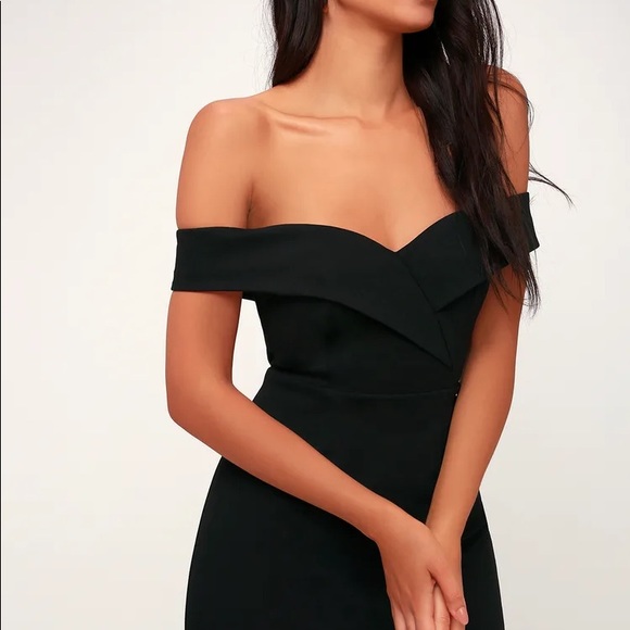 Lulus Dresses & Skirts - Lulu’s Classic Glam Black Off The Shoulder Dress
